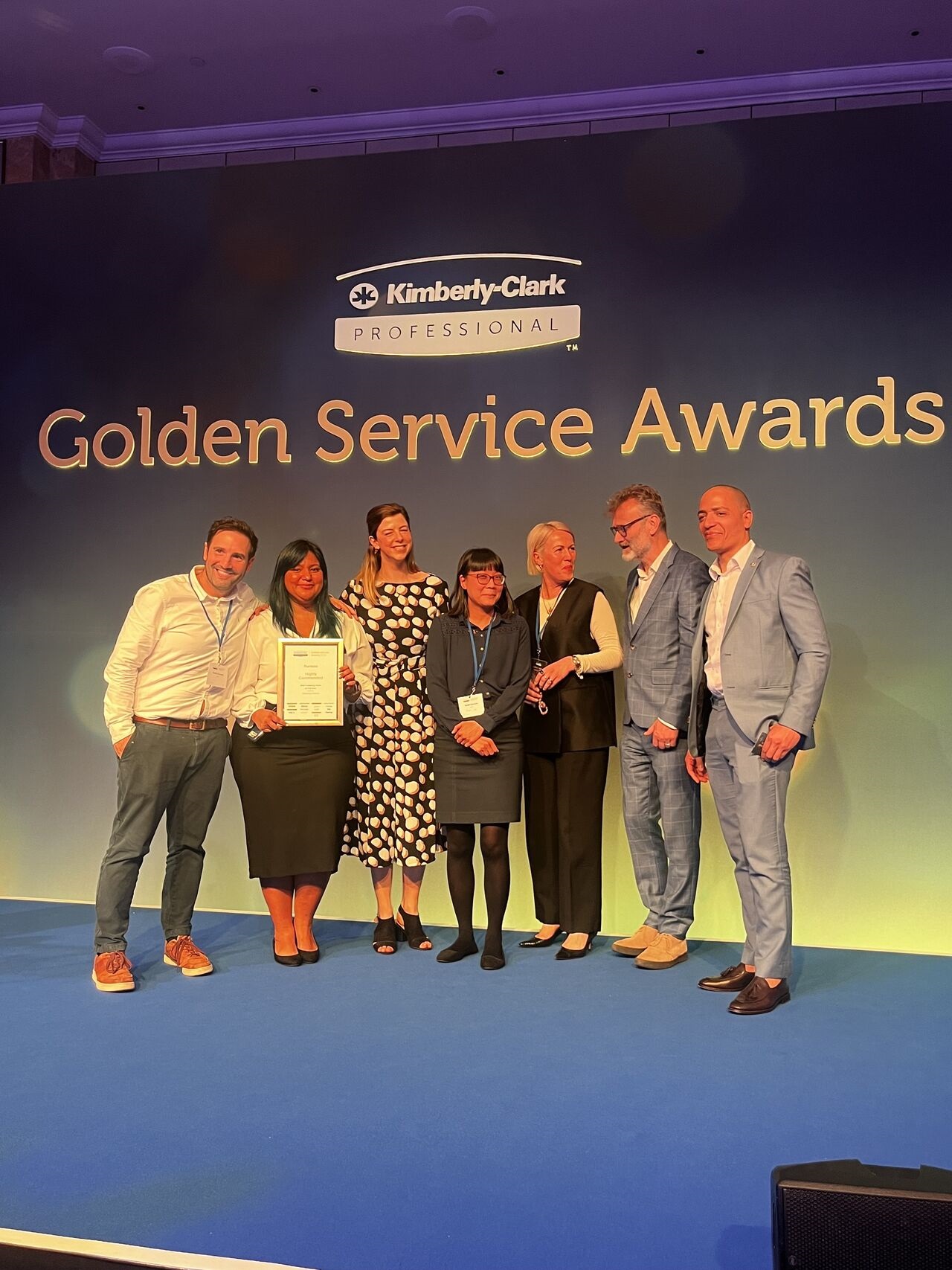 Portfolio Highly Commended at the Kimberly-Clark Professional Golden Services Awards